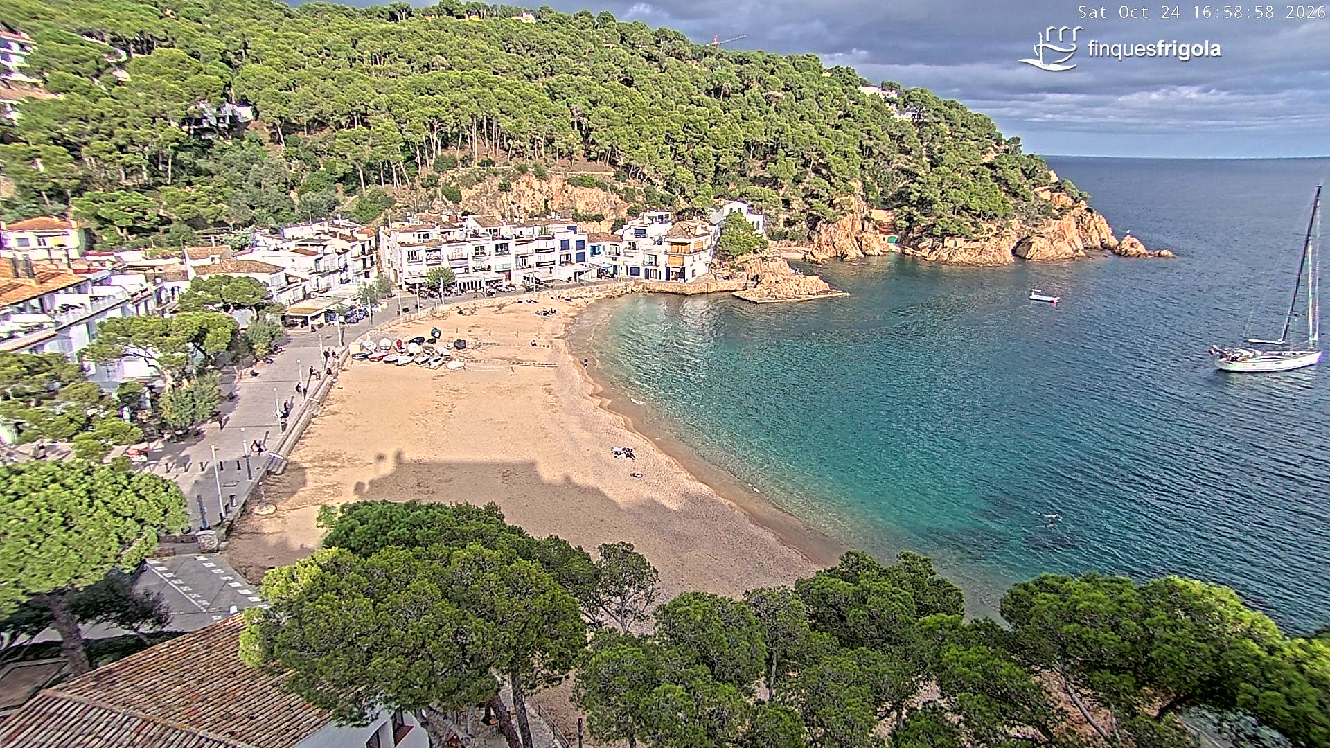 Webcam de Tamariu playa