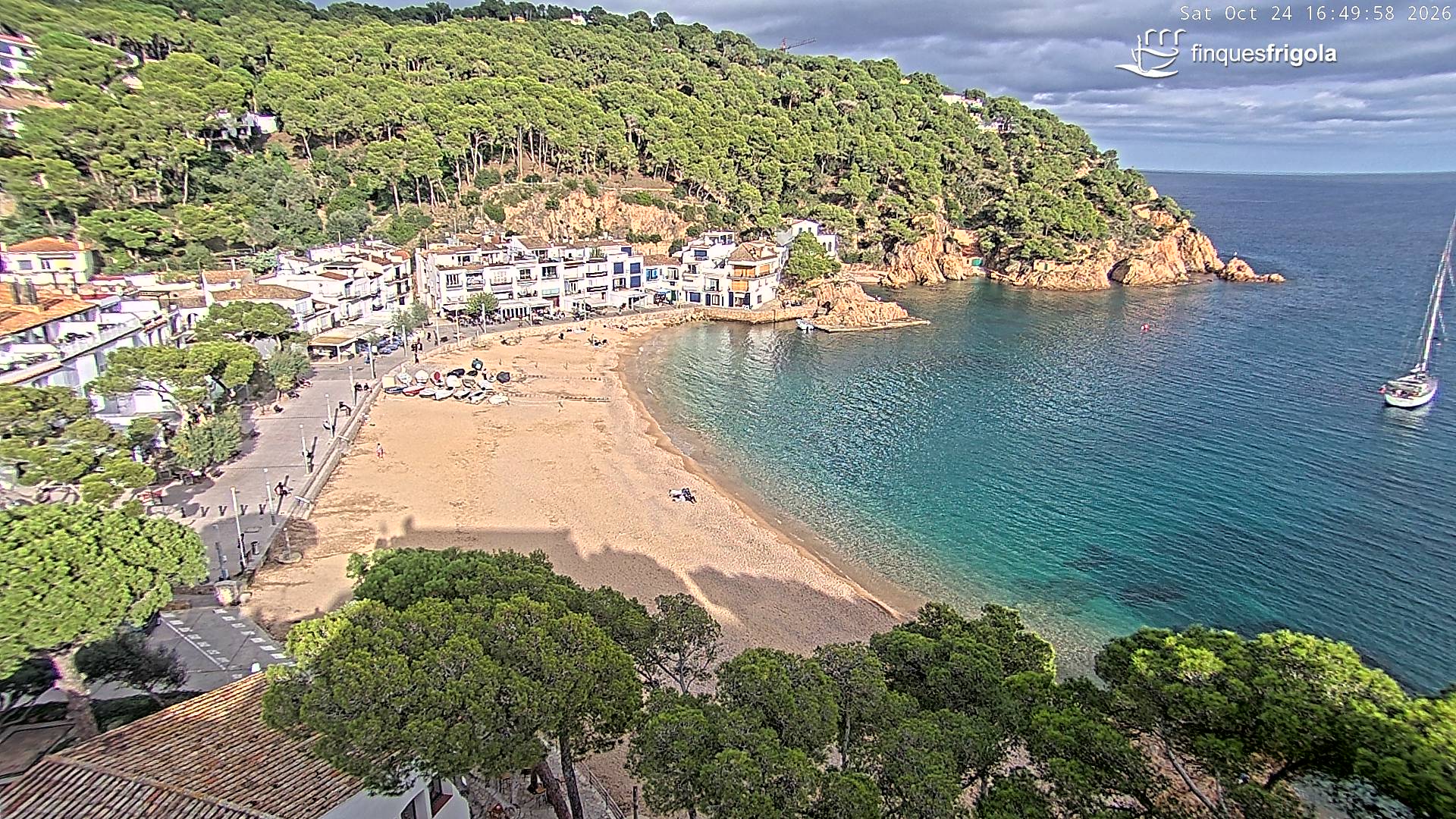 Webcam de Tamariu playa