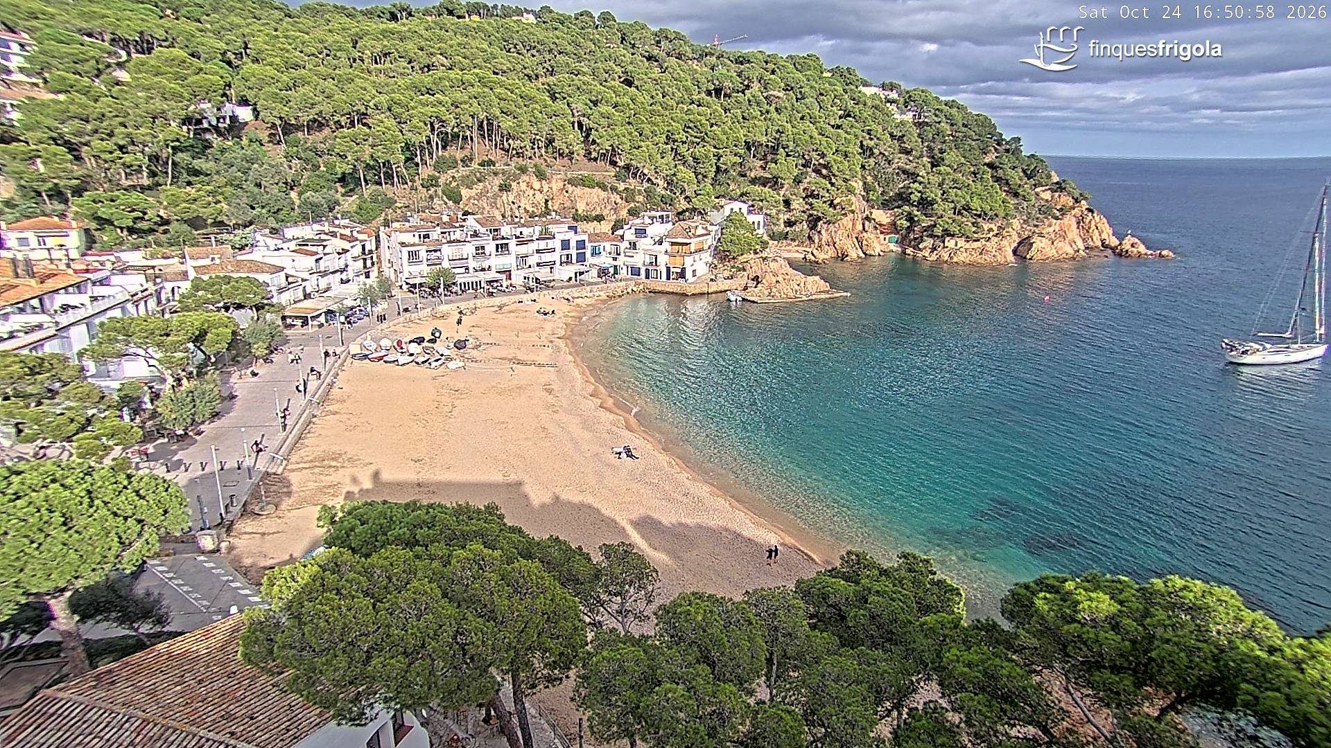 Webcam de Tamariu playa