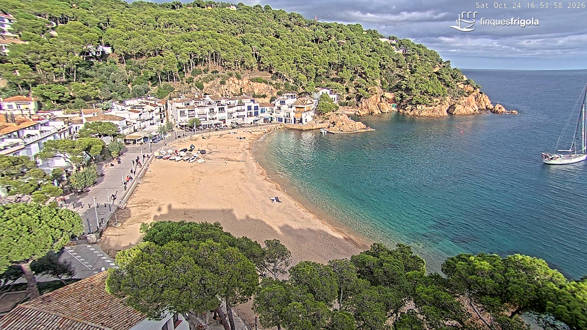 Webcam de Tamariu playa