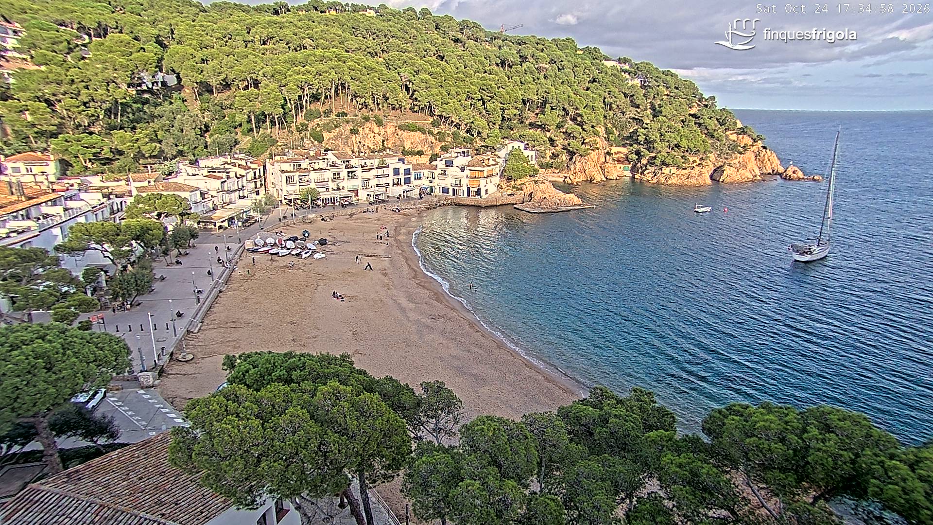 Webcam de Tamariu playa