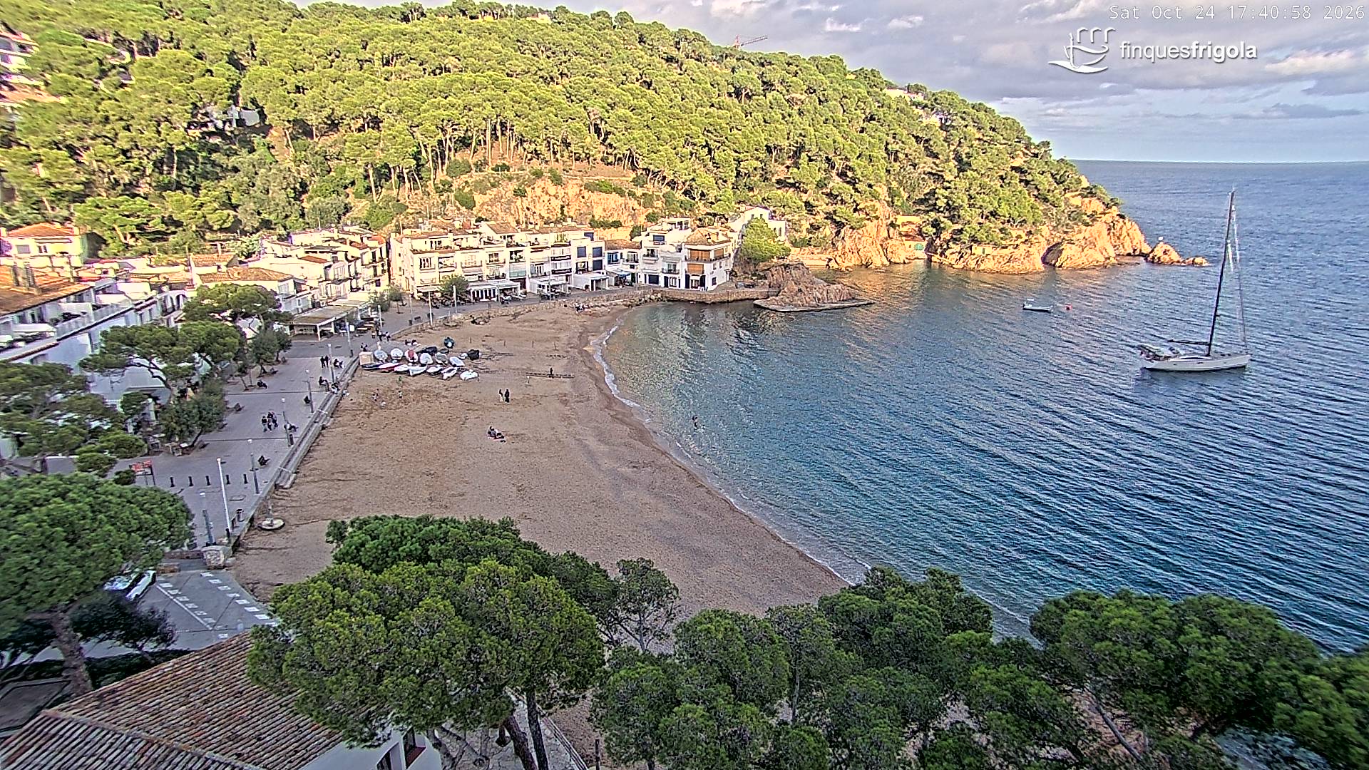 Webcam de Tamariu playa