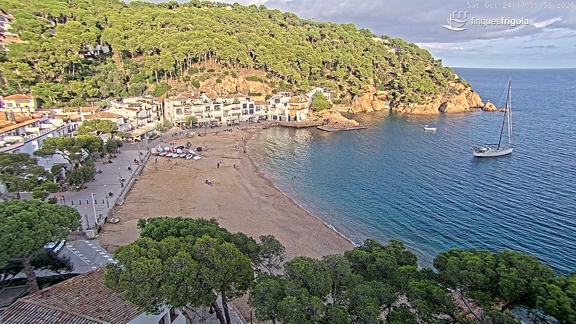 Webcam de Tamariu playa