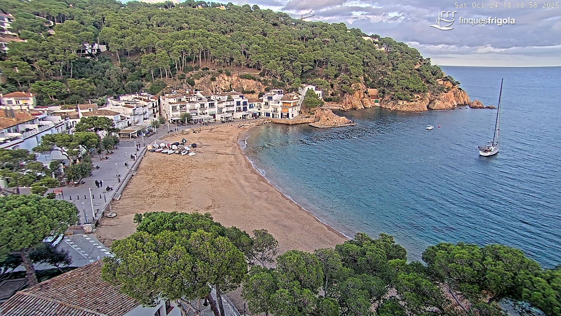 Webcam de Tamariu playa