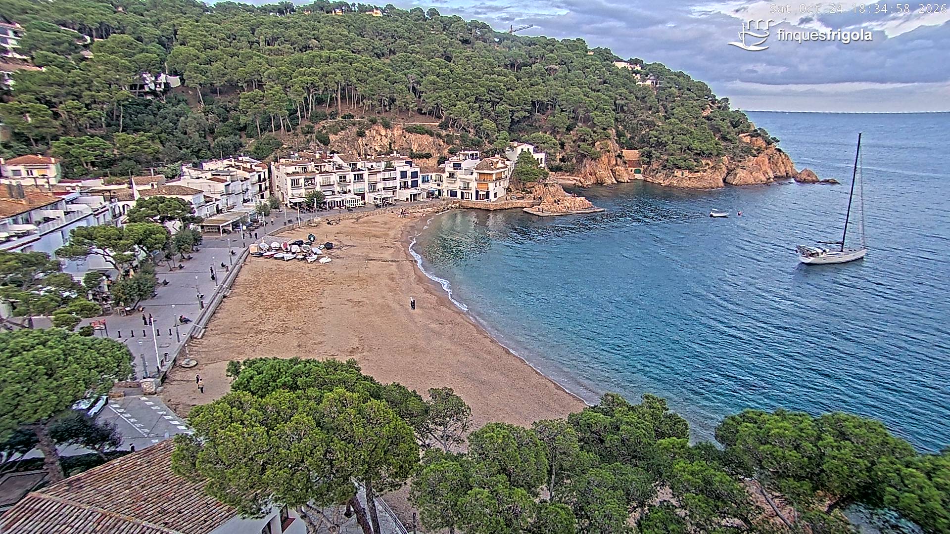 Webcam de Tamariu playa