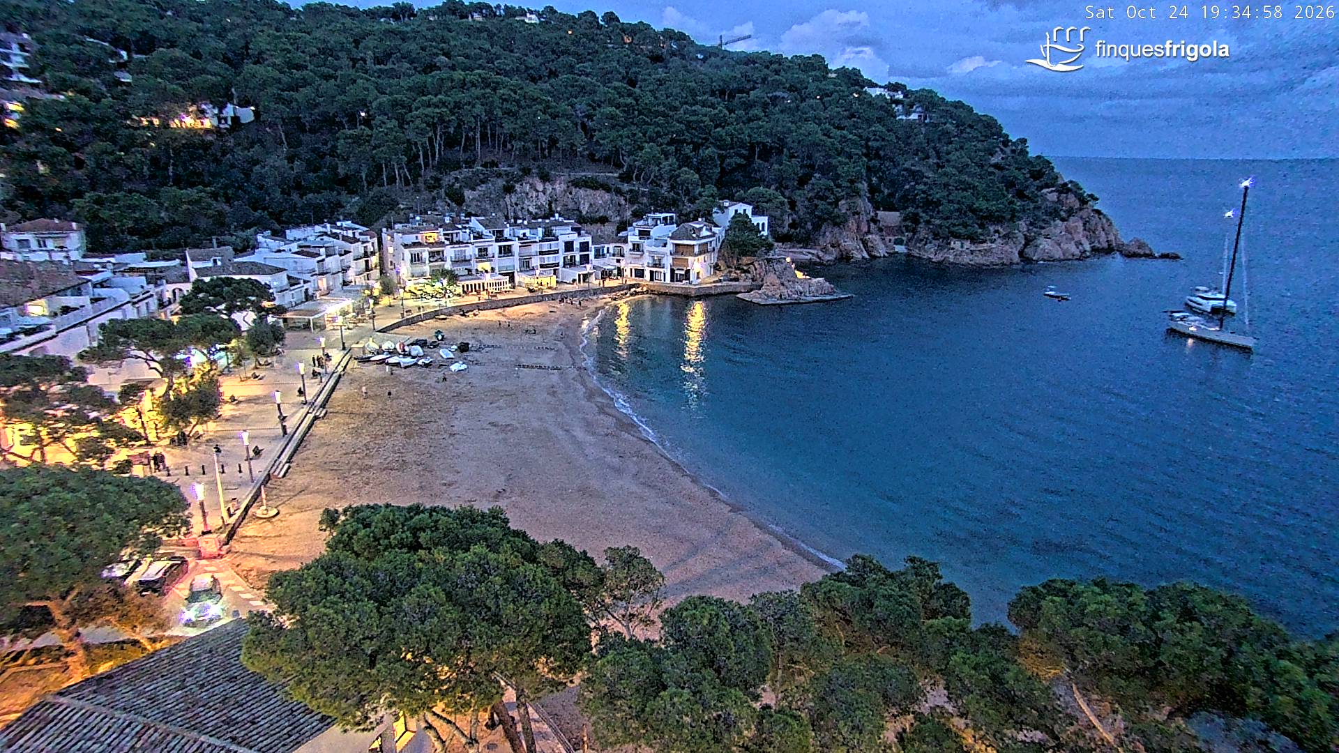 Webcam de Tamariu playa