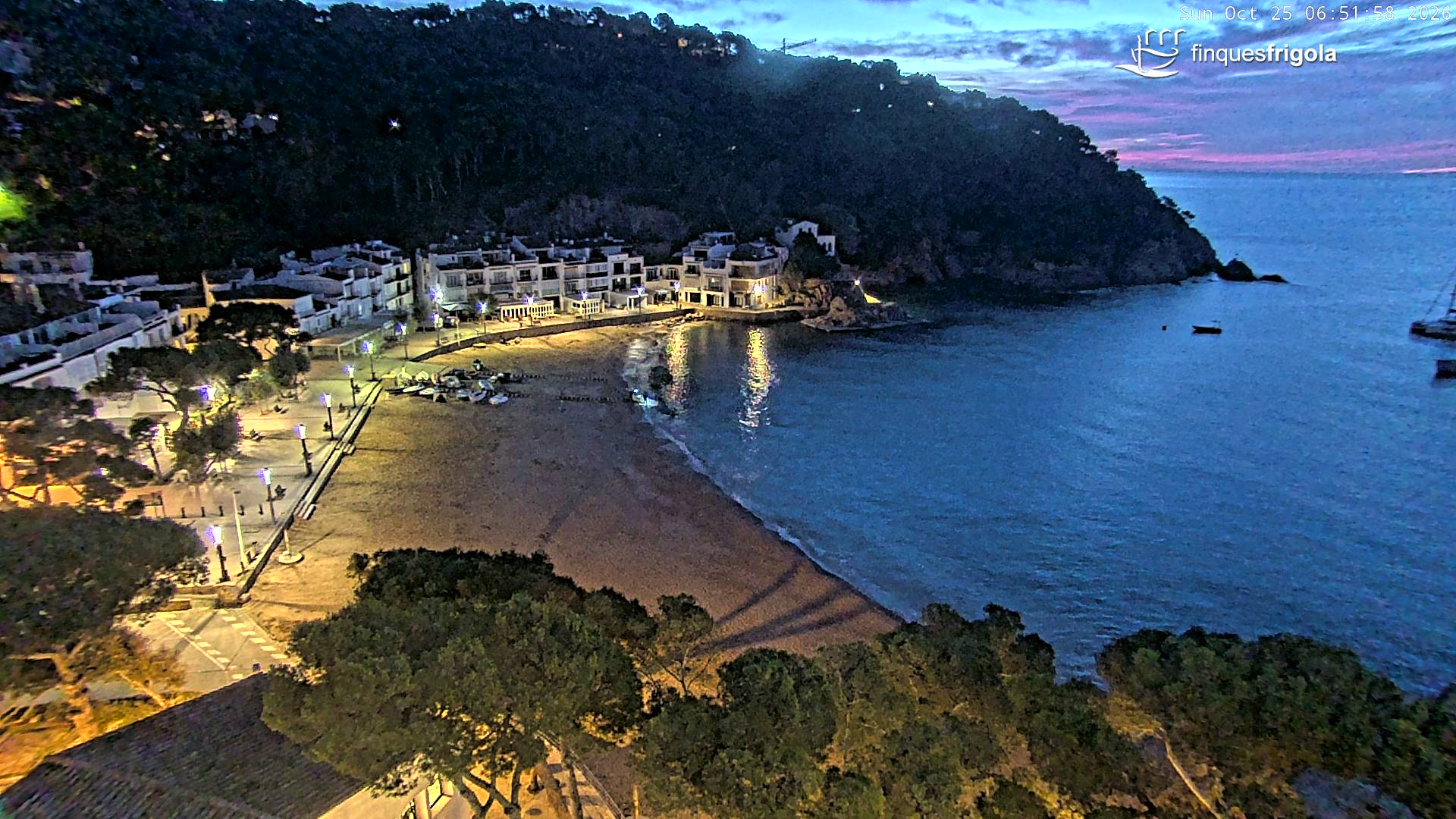 Webcam de Tamariu playa