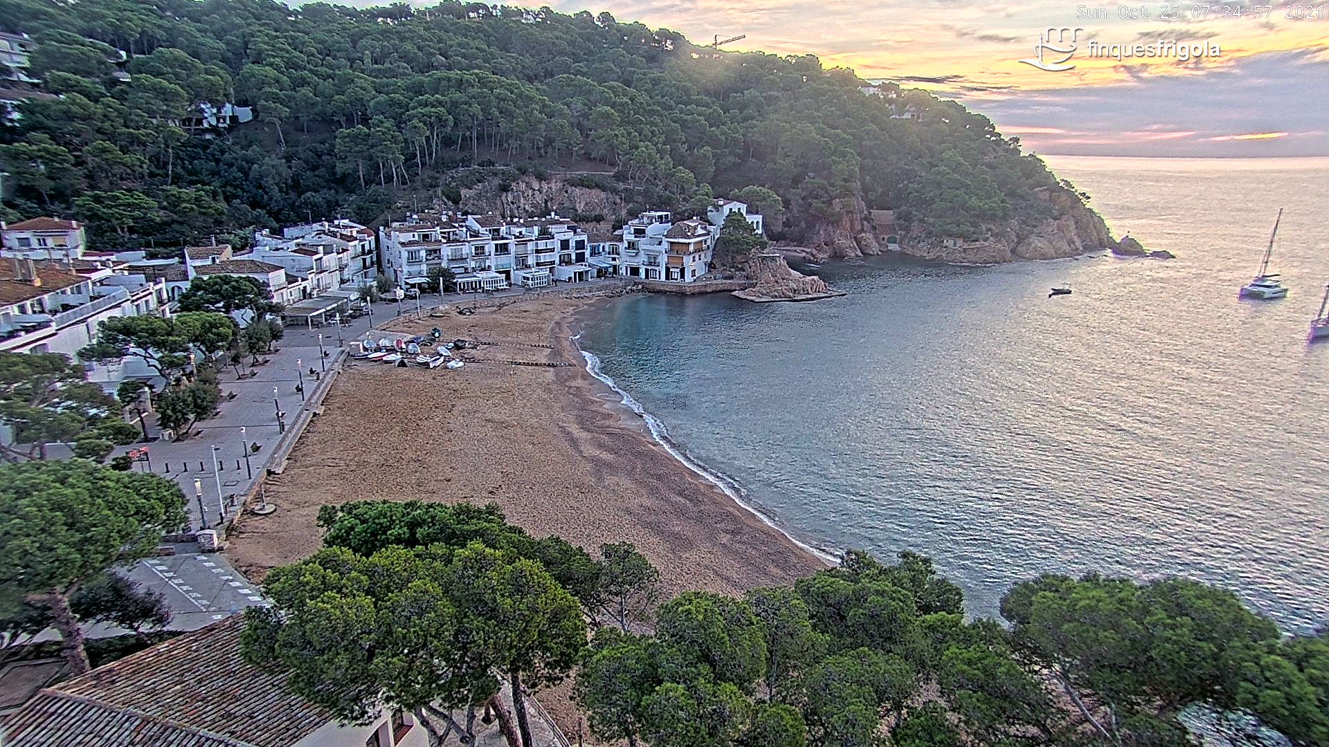 Webcam de Tamariu playa