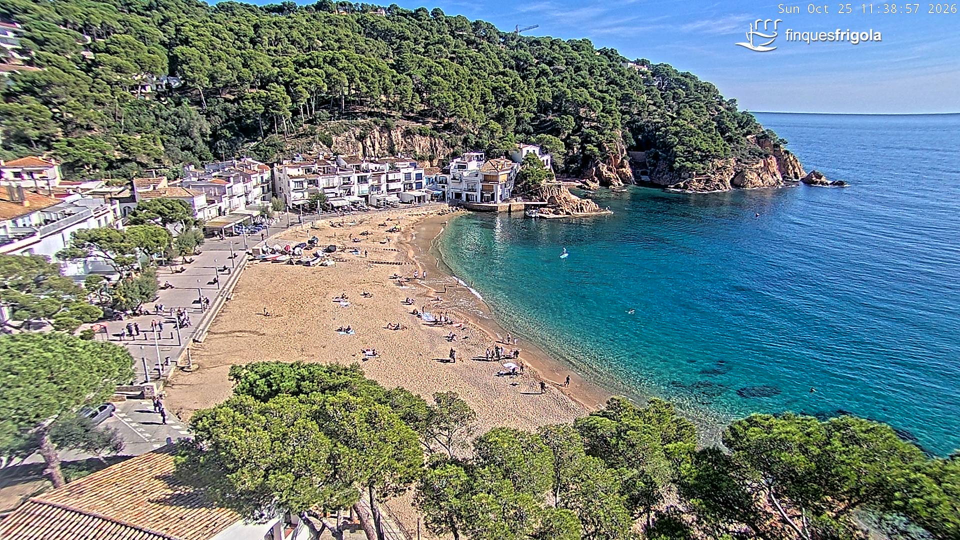 Webcam de Tamariu playa