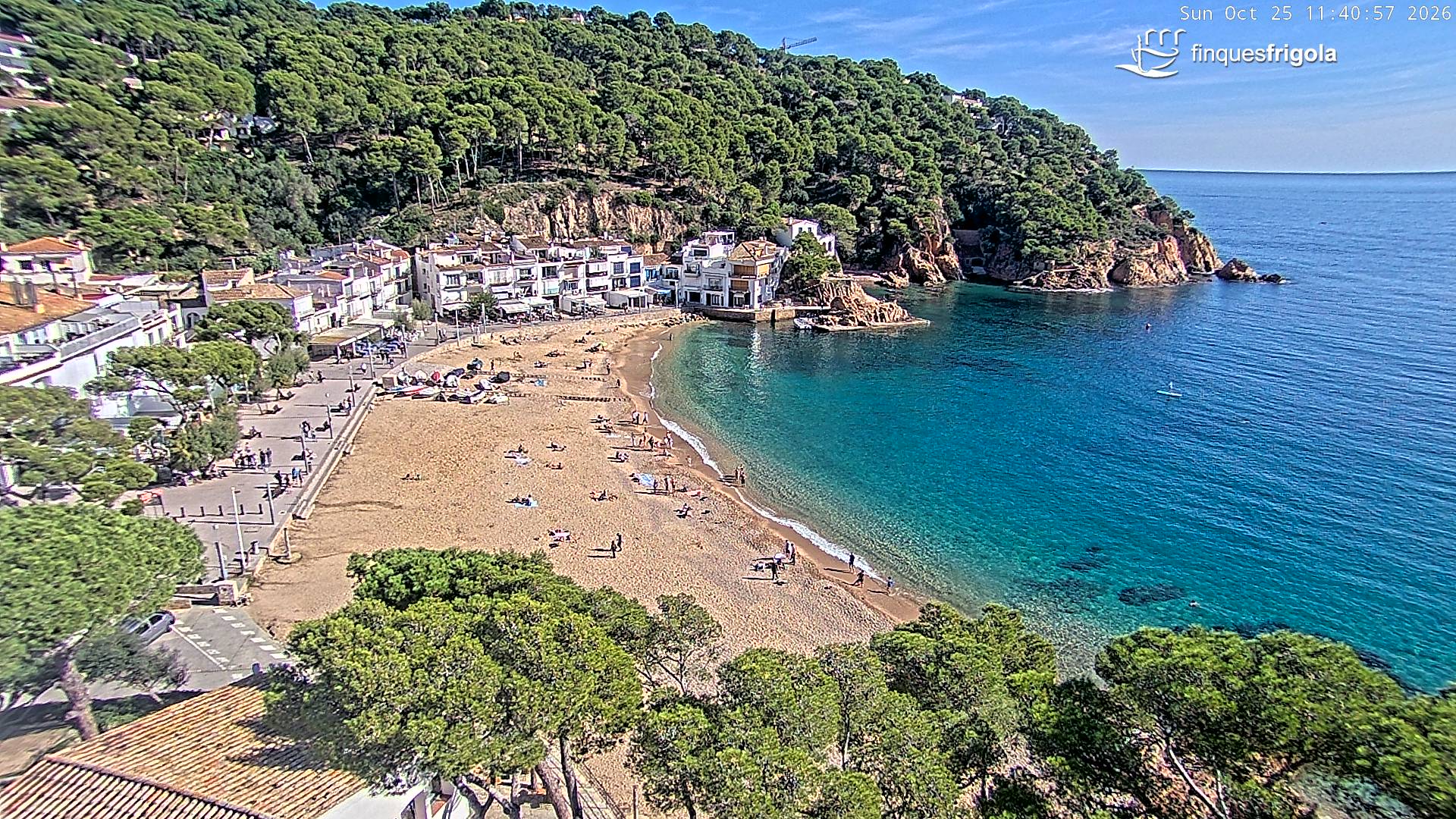 Webcam de Tamariu playa