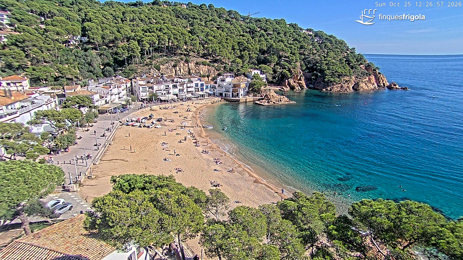 Webcam de Tamariu playa
