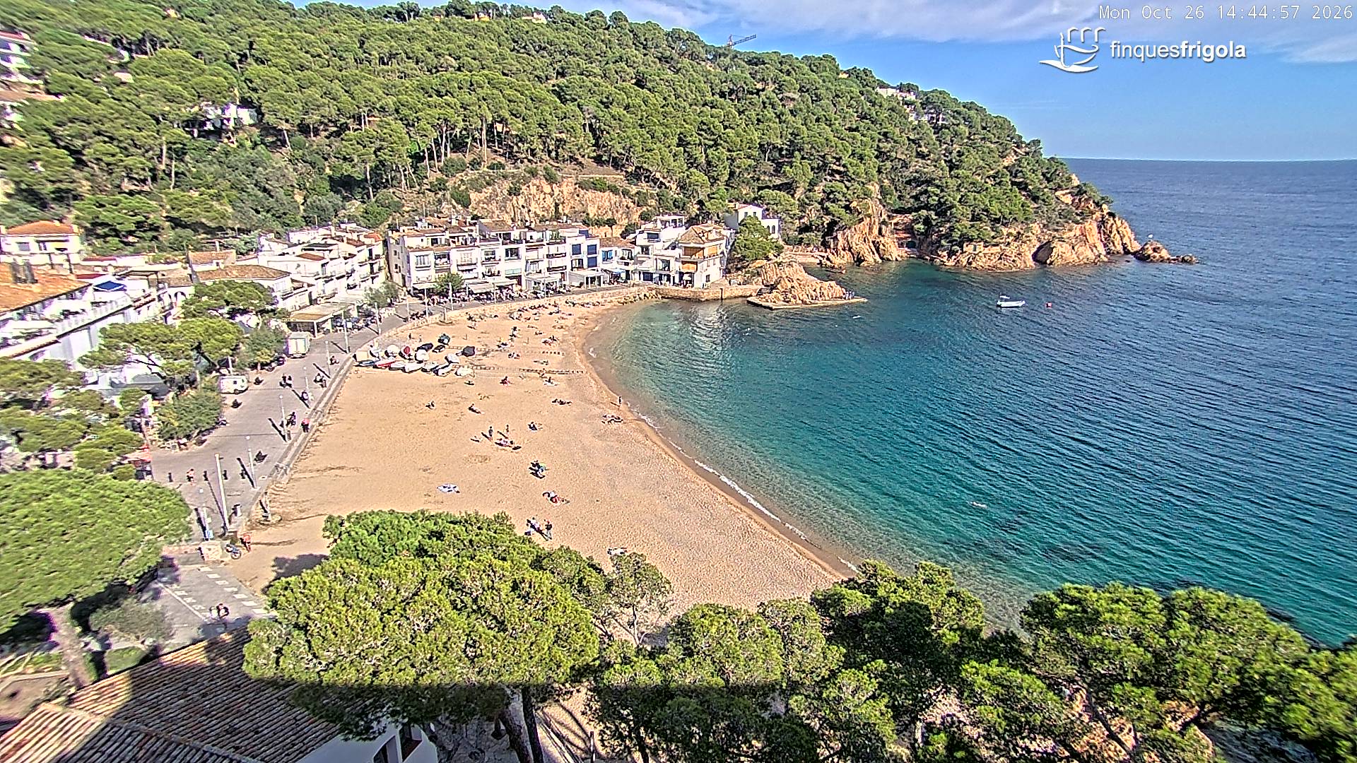 Webcam de Tamariu playa