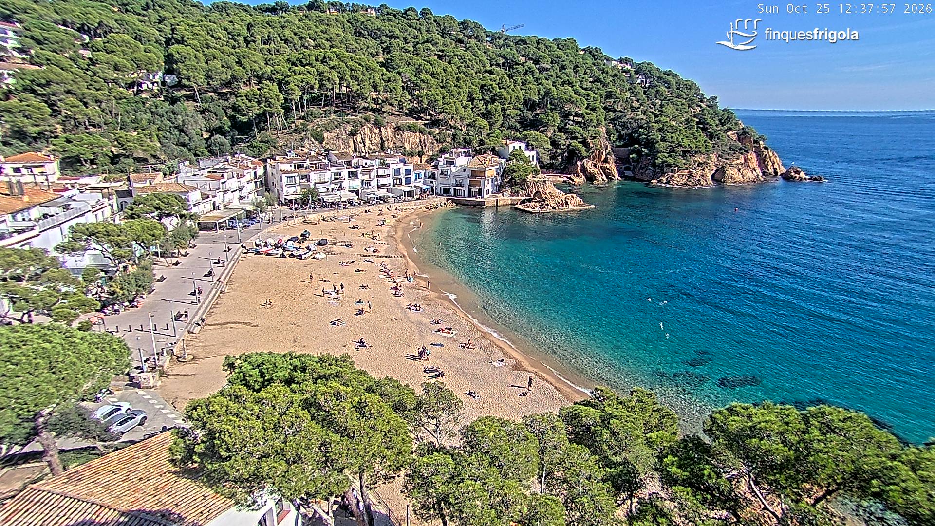 Webcam de Tamariu playa