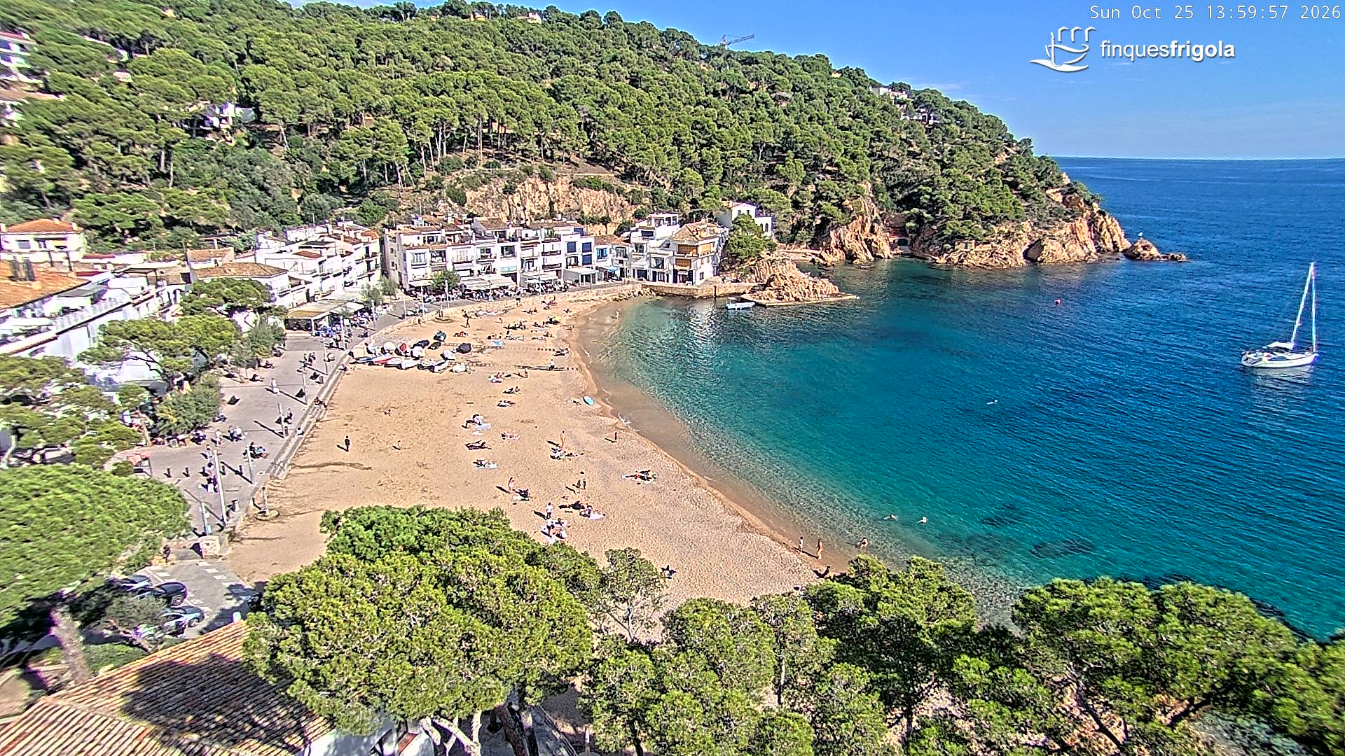 Webcam de Tamariu playa