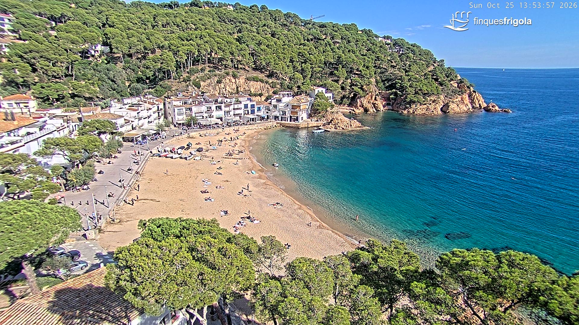 Webcam de Tamariu playa