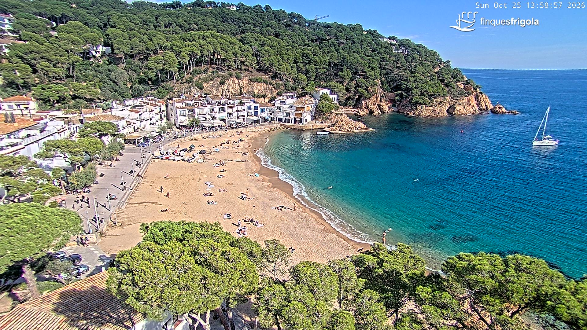 Webcam de Tamariu playa