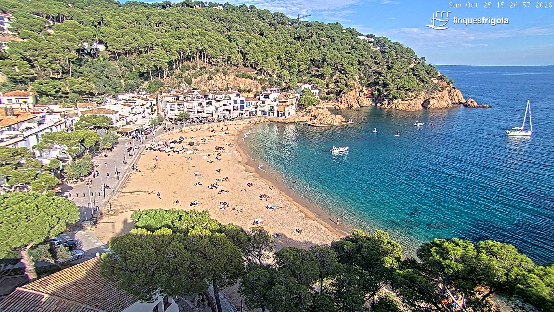 Webcam de Tamariu playa