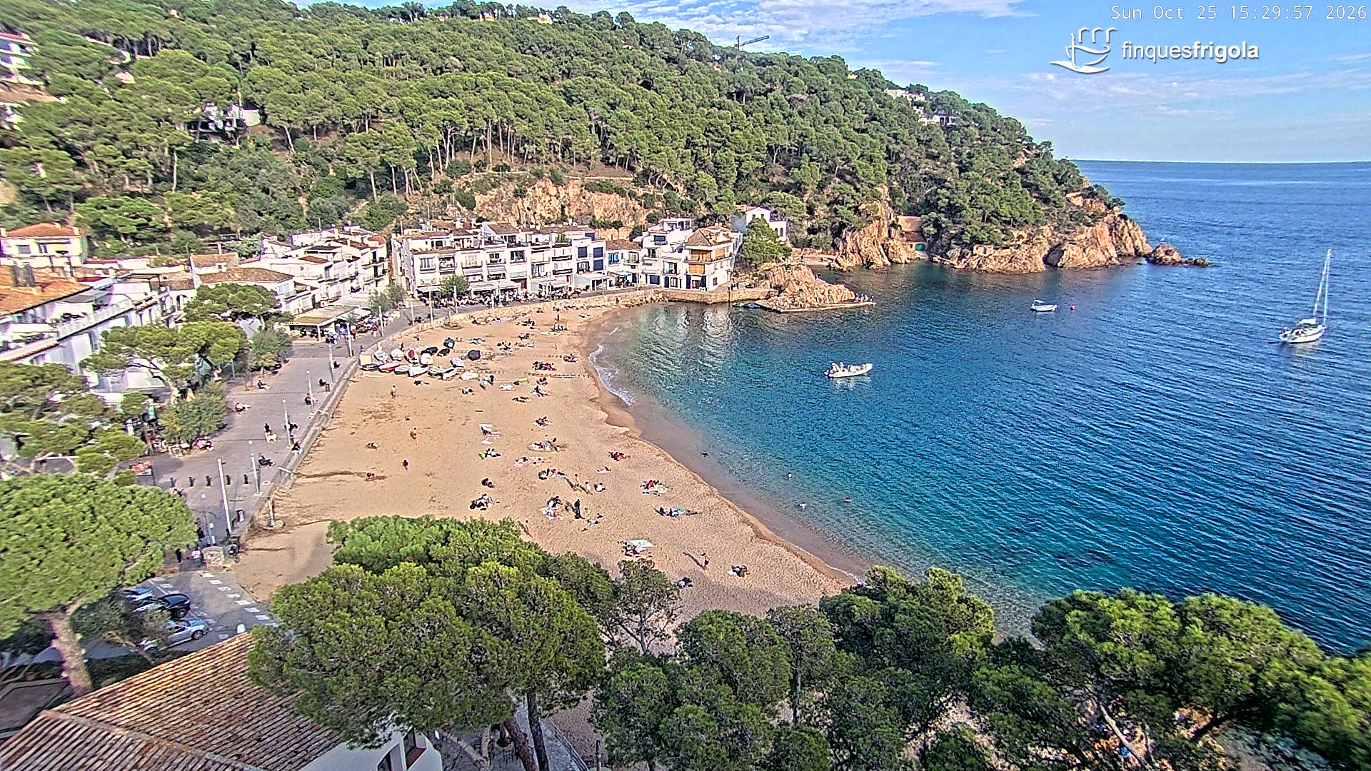 Webcam de Tamariu playa