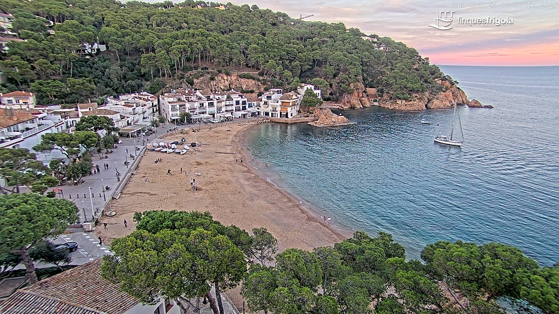 Webcam de Tamariu playa