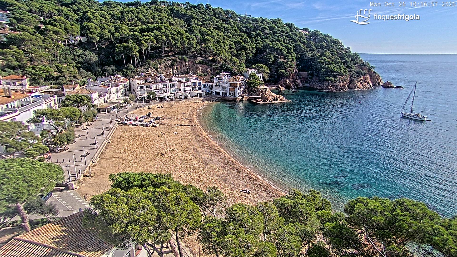 Webcam de Tamariu playa