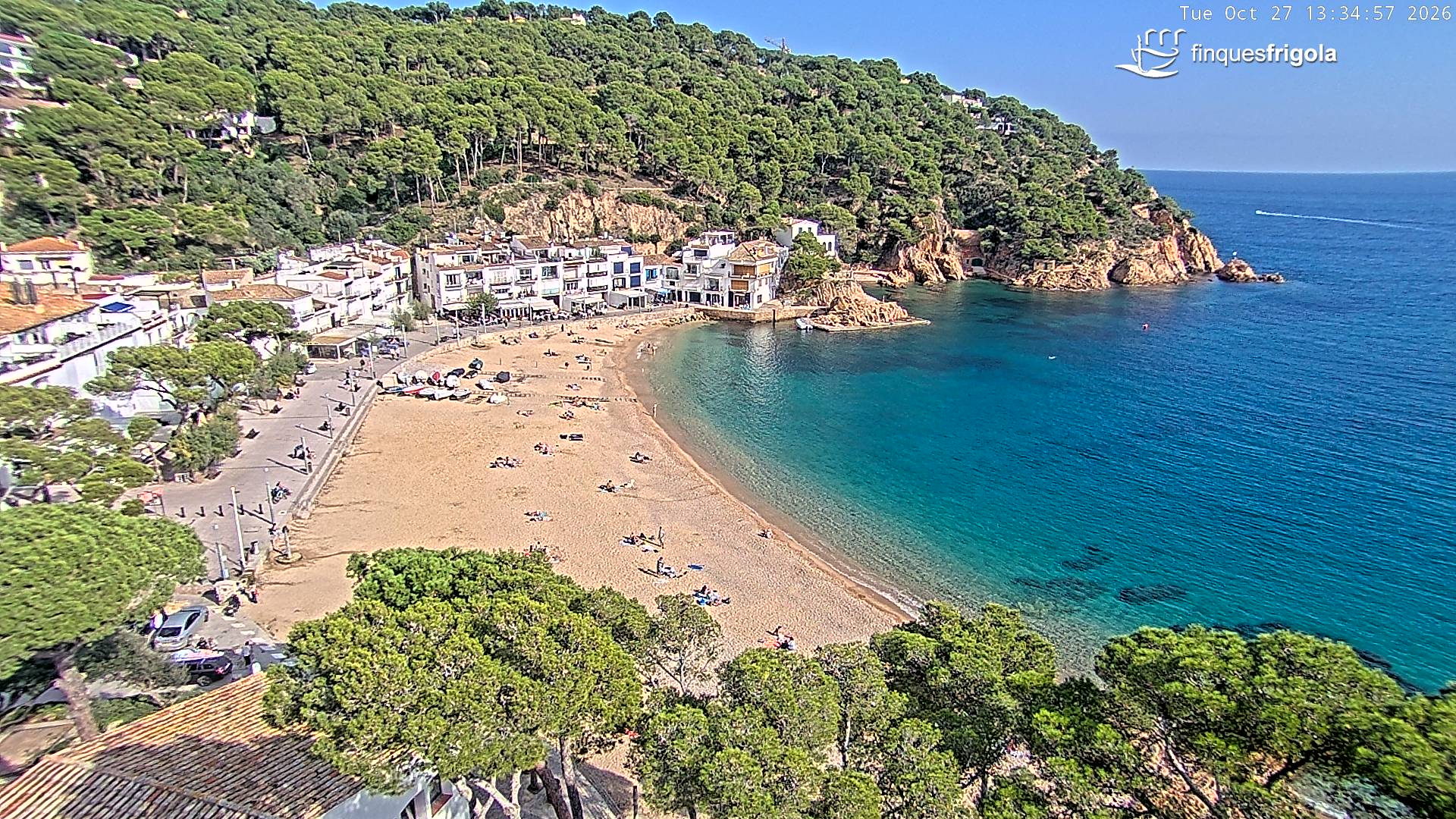 Webcam de Tamariu playa