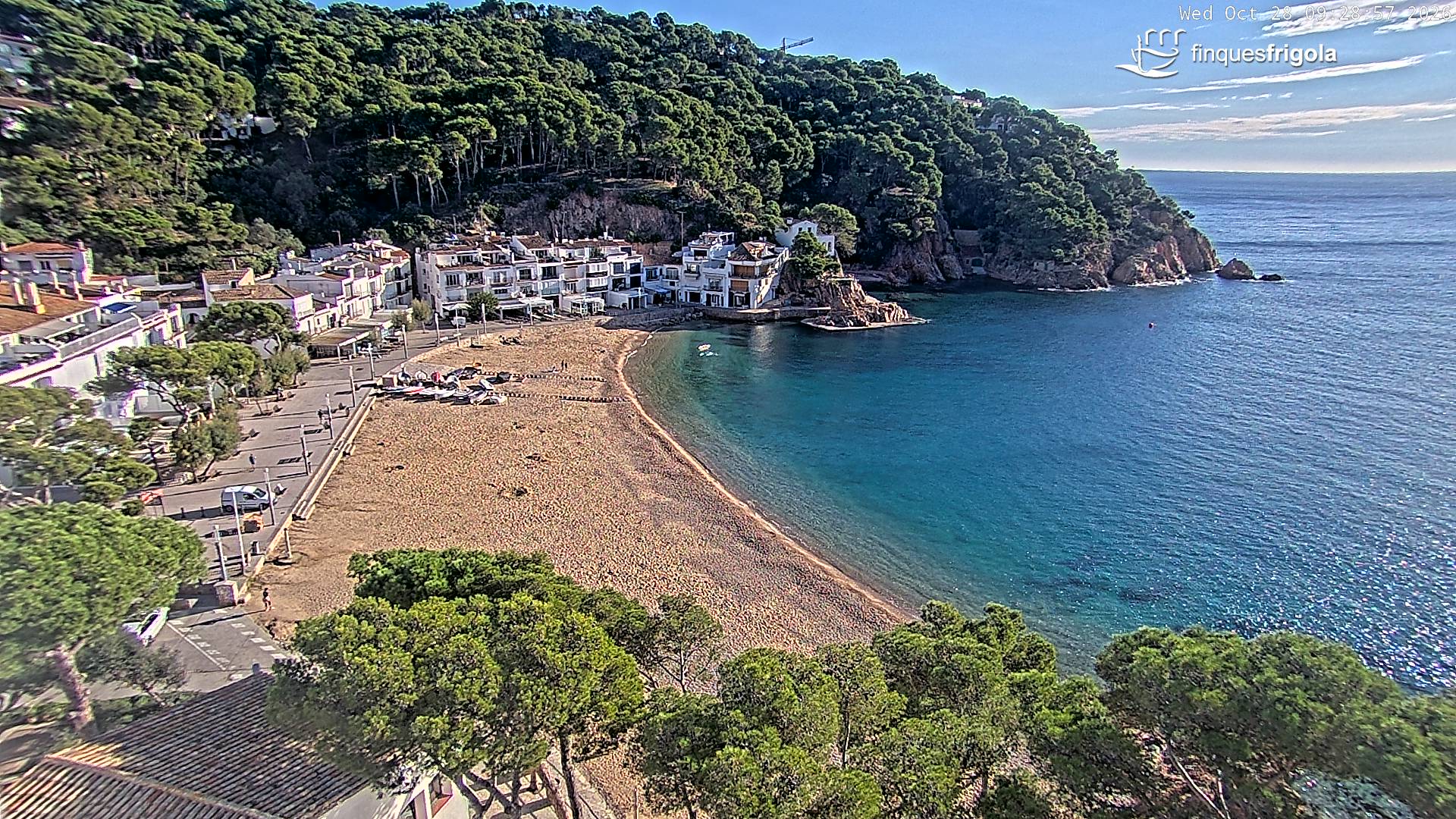 Webcam de Tamariu playa