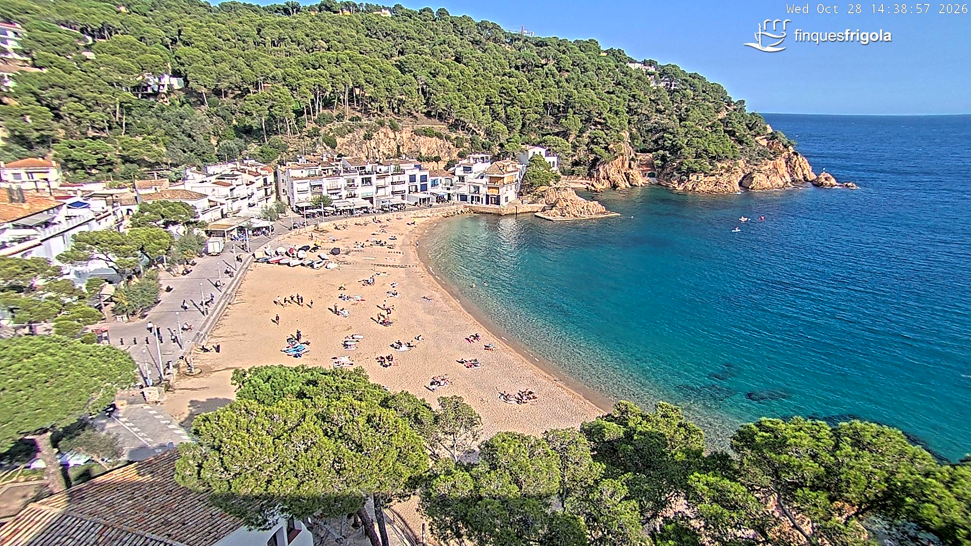 Webcam de Tamariu playa