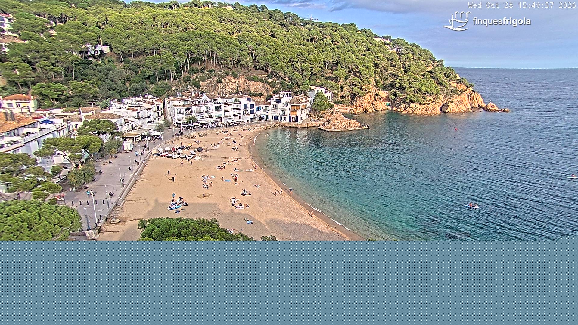 Webcam de Tamariu playa