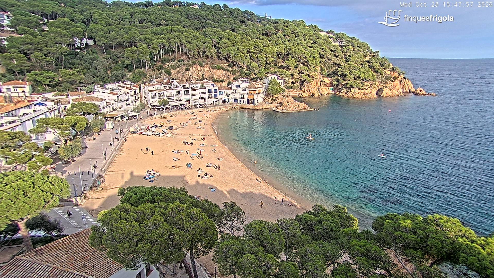 Webcam de Tamariu playa
