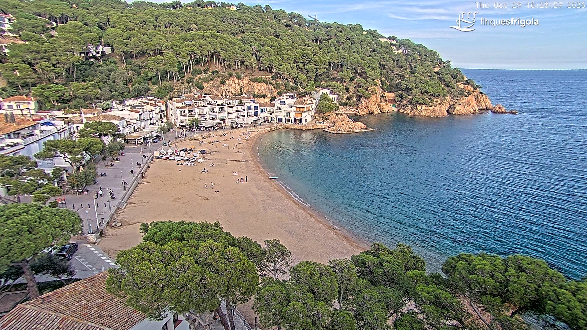 Webcam de Tamariu playa