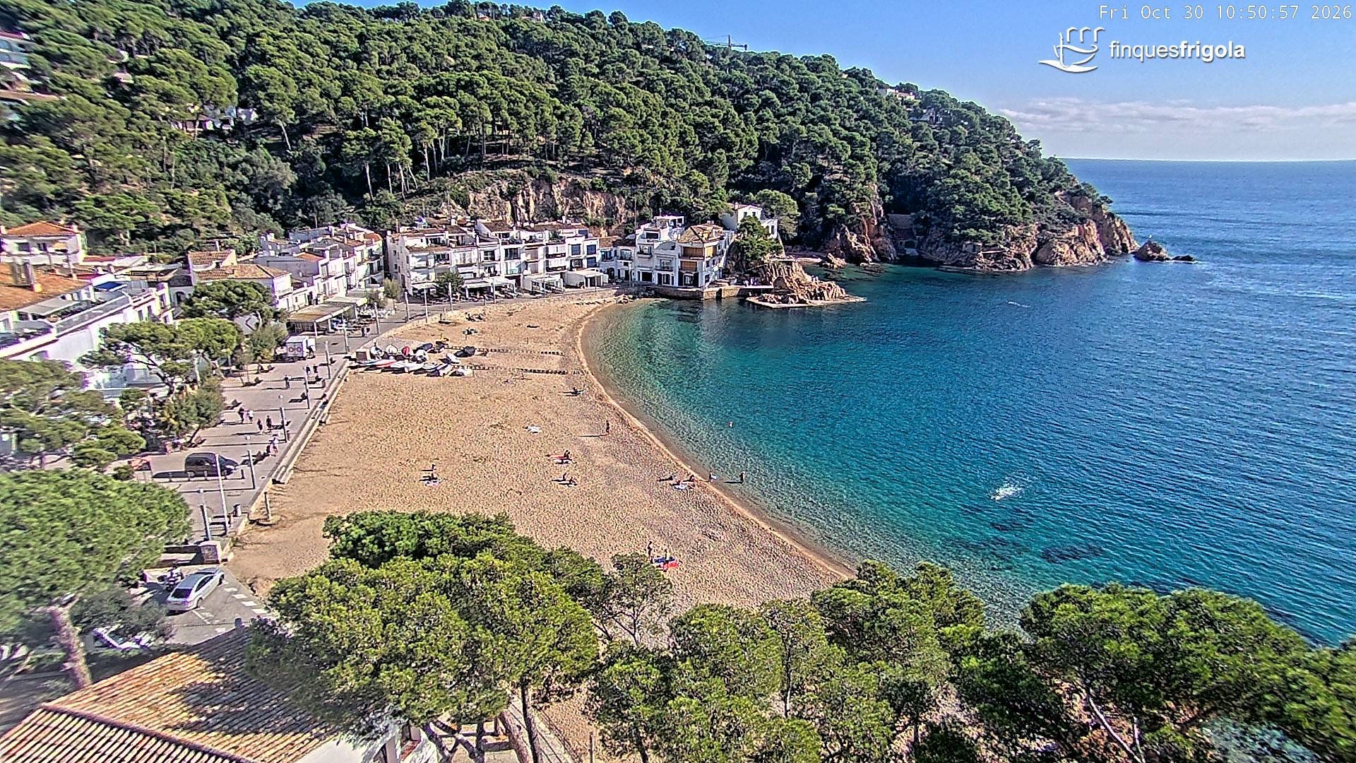 Webcam de Tamariu playa
