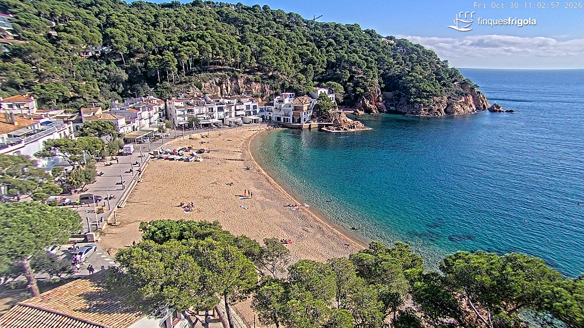 Webcam de Tamariu playa